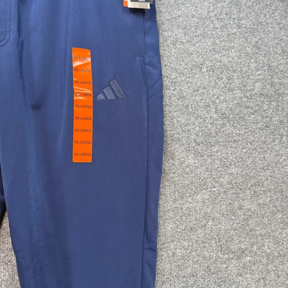 Adidas Tricot Pants Men‎ 2XL Blue Ankle Zip Athletic Tapered Sweatpants NEW